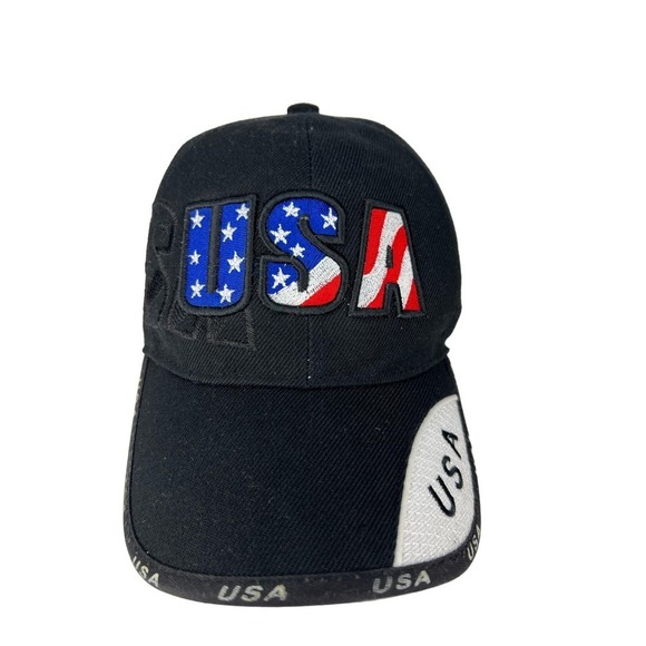 USA AMERICAN FLAG Embroidered Cap Adjustable Baseball Hats - Picture 1 of 6